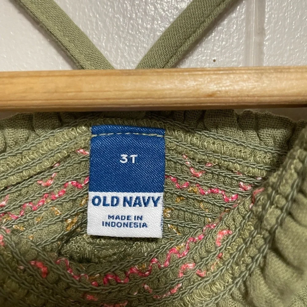 Old Navy olive green romper